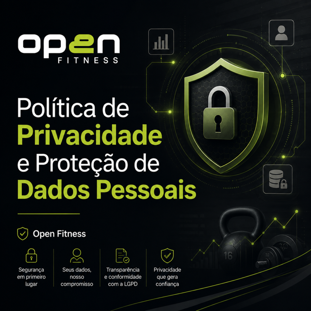 Política de Provacidade e Proteção de Dados Pessoas - OPEN FITNESS